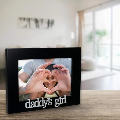 Vista 5 de Malden International Designs 4305-46 Daddy's Girl Expressions - Marco de fotos, 4 x 6 pulgadas, color negro