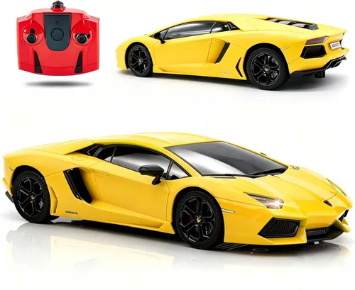 Vista 9 de Lamborghini - Coche de control remoto con licencia para niños, negro mate