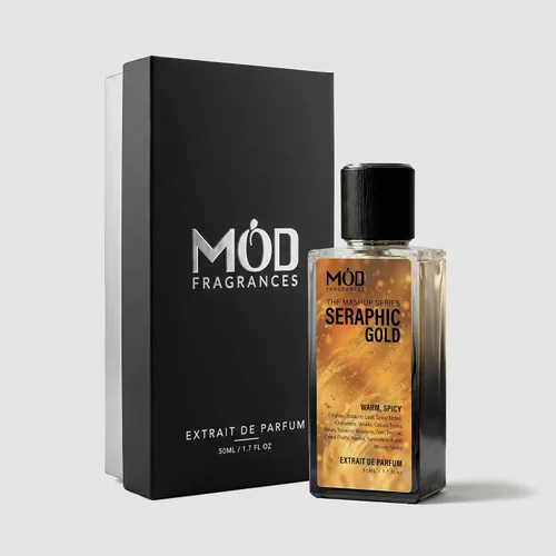 Vista 6 de Seraphic Gold - Perfume unisex Extrait de perfume picante cálido para mujeres y hombres, de larga duración