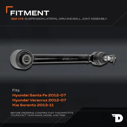 Vista 2 de Dorman Brazo lateral 522-172 compatible con modelos seleccionados Hyundai/Kia