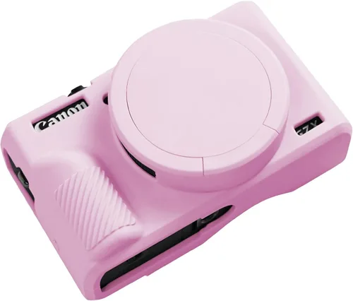 Vista 11 de Funda G7X Mark III, Funda Protectora para Cámara Digital Canon Powershot G7X Mark III, Funda de Silicona con Cubierta de Lente Extraíble, Funda