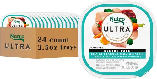 Vista 14 de Nutro Paté de comida ultra húmeda para perros con adornos de comida para perros, plato principal de pollo, bandejas de 3.5 onzas