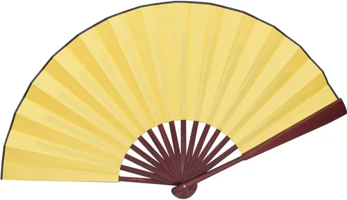 Vista 7 de Ventilador de mano plegable chino con artesanía tradicional china de 13 pulgadas