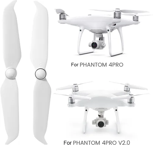 Vista 5 de 2 pares de hélices de dron de bajo ruido para Phantom 4 Series con base de hélice para DJI Phantoom 4 Pro V2.0 Accesorios