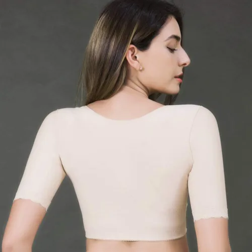 Vista 4 de Exceart - Chaleco moldeador de pecho ajustable para mujer talla M color negro 2XL Beige