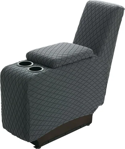 Vista 26 de Funda elástica para silla reclinable, 8 piezas de 1, 2, 3 plazas, funda para sillón reclinable con bolsillo y protector de muebles