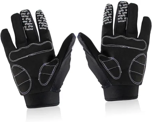 Vista 3 de PACKOVE 2 pares de guantes para entrenamiento de ciclismo, guantes de motocicleta, guantes de gimnasio, guantes de calavera, guantes de bicicleta