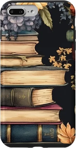 Vista 12 de Funda para iPhone 16 Vintage Floral Book Lover