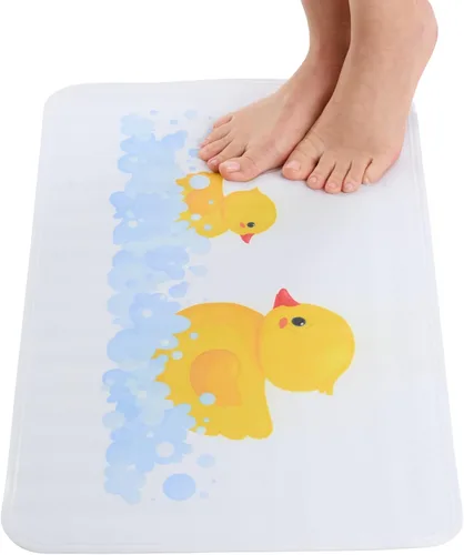 Vista 9 de ENKOSI Tapete de ducha antideslizante – Alfombra de baño para suelos de bañera y ducha – Alfombra antideslizante con fuerte agarre de ventosa