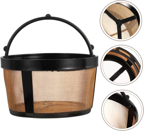 Vista 4 de Healifty 2 unids filtro de café Stainer Steel Strainer Duo Coffee Accessory Filter Replacement Coffee Maker Filters Coffee Supply Coffee Strainer