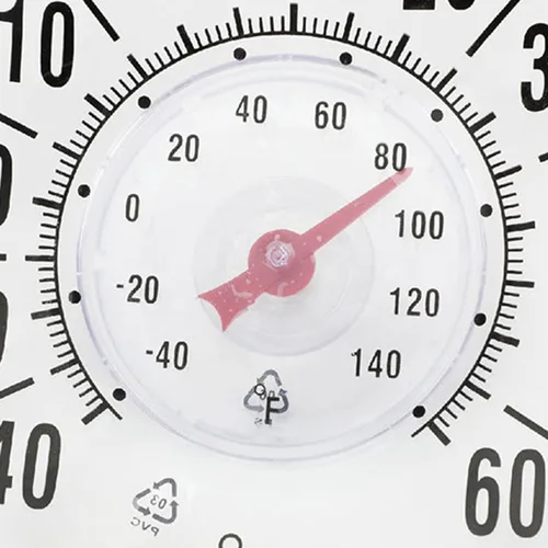 Vista 8 de Medidor de temperatura para interiores y exteriores, Instalación de succión fuerte, 7.087 in, Medidor de temperatura meteorológico inalámbrico