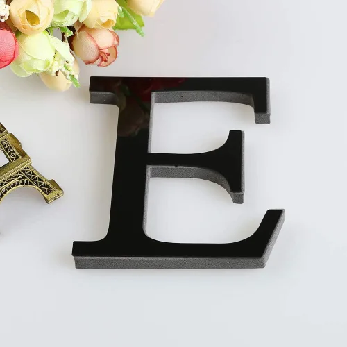 Vista 23 de Pegatinas de pared para pared, calcomanías para el hogar, 26 letras 3D, calcomanías de arte acrílico, decoración del hogar Y