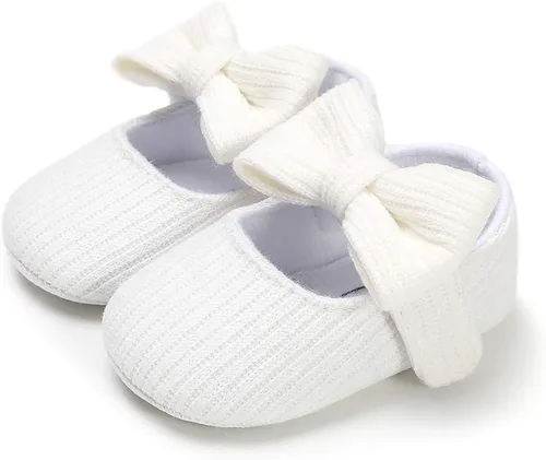 Vista 5 de Ohwawadi - Calcetines de forro polar para bebé o niña, suaves y calientes, botas o zapatos para bebés recién nacidos, con estilos de dibujos