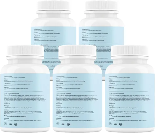 Vista 7 de Mars Surgemax Cápsulas naturales con Shilajit y Safed Musli Apoya la energía, la fuerza y la inmunidad para un estilo de vida activo 300