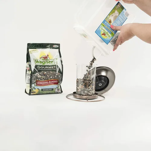 Vista 4 de Wagner's 82042 Songbird Banquet - Alimento para pájaros silvestres, bolsa de 5 libras y 62067 Deluxe Treat Blend Alimento para pájaros silvestres, 4