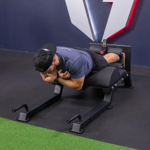 Vista 4 de Titan Fitness Desarrollador ajustable de glúteos y isquiotibiales (GHD), equipo de levantamiento de entrenamiento cruzado en gimnasio doméstico