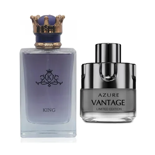 Vista 6 de King&1 Billion Lucky Men Colonia Set Eau De Parfum Spray para hombres, notas afrutadas enriquecidas por una fuerte fragancia a base de madera, ideal