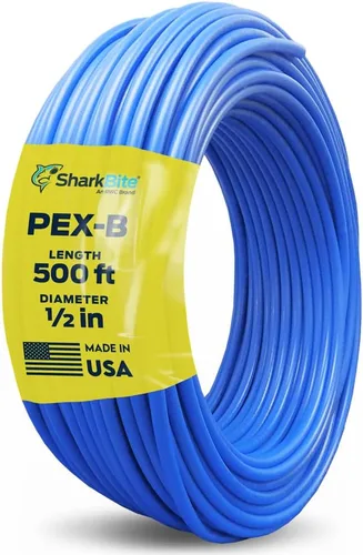 Vista 16 de SharkBite 1/2 pulgada x 100 pies azul PEX-B, tubería de agua flexible PEX para fontanería, U806B100
