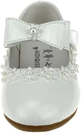 Vista 2 de Maxu Kid Girl PU vestido zapato gancho y lazo plano