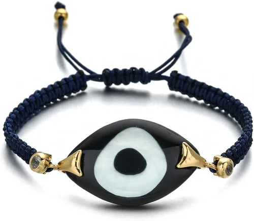 Vista 5 de TheHAD - 25432 - Pulseras de resina con dije de pavo negro para mujer joyería de fe turca ajustable para mujer joyería de fe turca