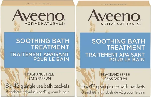 Vista 10 de Tratamiento calmante para baño Aveeno Active Naturals, paquete de 8 cada uno