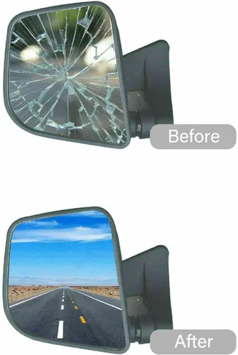 Vista 7 de BOOLEE Espejo retrovisor lateral de cristal - Reemplazo para lado del conductor izquierdo para Volkswagen Beetle 2012-2019, Jetta 2011-2018, Passat