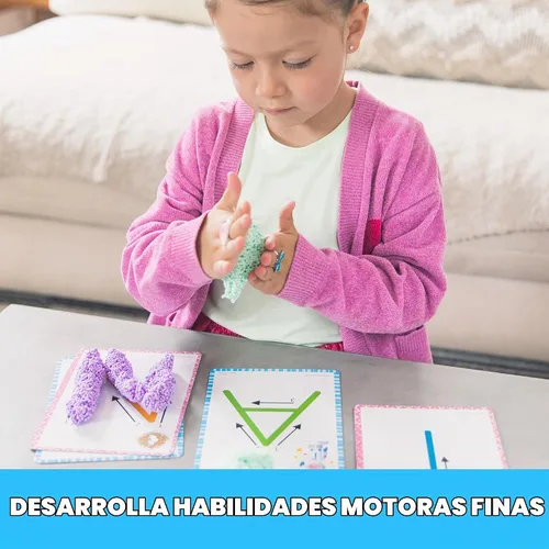 Vista 2 de Educational Insights set alfabético para aprender y hacer formas con espumas