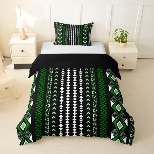 Vista 16 de Erosebridal Bohemian Duvet Cover Twin Country Southwestern Comforter Cover for Kids Teens Boho Aztec Arrows Diamond Bedding Set Black Gray Geometric