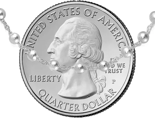 Vista 3 de Savlano Cadena italiana de plata de ley 925 con dije de cruz y rosario virgen María en Y viene con caja de regalo para mujer, fabricado en Italia