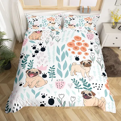 Vista 40 de Erosebridal Juego de ropa de cama individual de animales de la selva para niñas y niños, funda de edredón de elefante oso, tigre, león, safari
