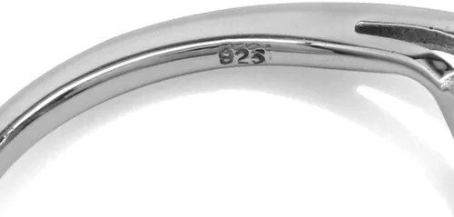 Vista 4 de Silvershake Anillo de compromiso de plata de ley 925 chapada en oro blanco con topacio azul genuino de 1,52 quilates