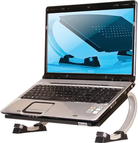 Vista 5 de Allsop Redmond - Soporte ajustable para laptop, elevador ergonómico de metal curvado y ventilado