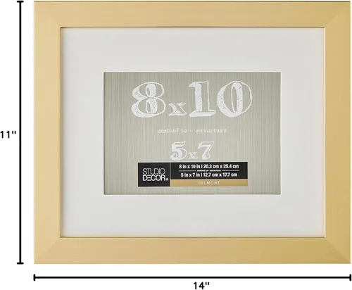 Vista 8 de Marco Belmont metálico dorado con alfombrilla de Studio Décor®