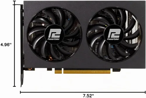 Vista 6 de PowerColor Fighter AMD Radeon RX 6500 XT Tarjeta Gráfica Gaming con 4GB de Memoria GDDR6