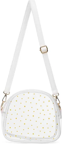Vista 17 de TINYAT Bolso cruzado transparente para eventos de estadio para mujer, con correa ancha ajustable, bolsa de hombro transparente