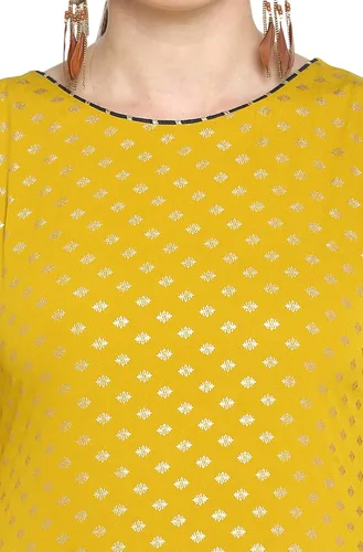 Vista 5 de Janasya Conjunto de Kurta tradicional étnico festivo para mujeres indias para Diwali