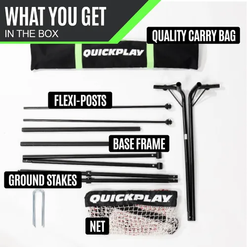 Vista 8 de QuickPlay Red de rebote Spot Target para fútbol Red de rebote resistente al clima con bolsa de transporte Ideal para práctica de pases