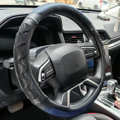 Vista 3 de Cubierta de Volante XHRING para Ford F150 F250 Raptor F250 Super Duty F350 Expedition Accesorios F150 XL XLT Lariat King Ranch Platinum Limited