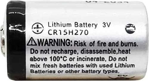 Vista 4 de Batería de litio industrial de 2 unidades CR2 3V 850mAh Foto Litio Batería