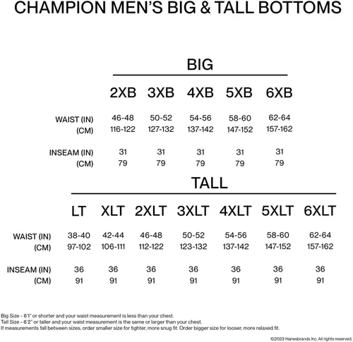 Vista 7 de Champion - Pantalones deportivos de algodón para hombre, uso diario, fondo abierto (talla regular o para altos y grandes)