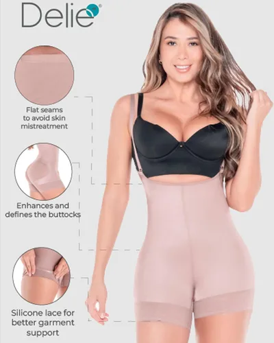 Vista 5 de DELIÉ by Fajas DPrada 09075 Fajas Colombianas Faja Posparto Faja Moldeadora de Cuerpo Completo para Mujer