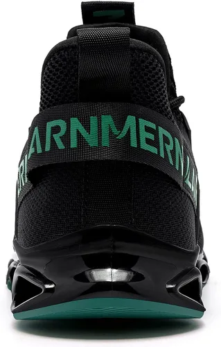 Vista 3 de LARNMERN Zapatos de punta de acero para hombres y mujeres, cómodos tenis de seguridad transpirables, zapatos de trabajo indestructibles