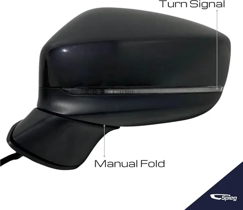 Vista 3 de Espejo lateral del conductor Spieg para Mazda CX-5 2017-2024 con monitoreo de punto ciego BSM, ajuste eléctrico, calefactado, luz de señal de giro