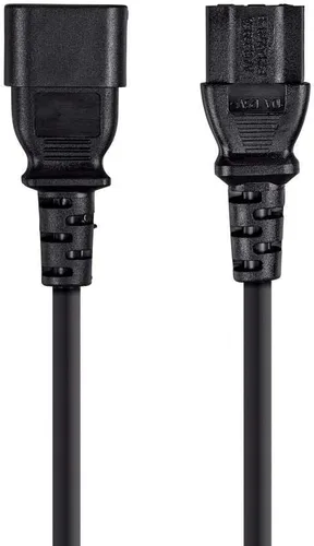 Vista 2 de Monoprice 124190 Cable de extensión, 1 pie, negro