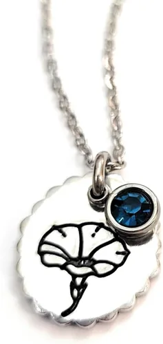 Vista 64 de Birth Month Flower and Birthstone Necklace