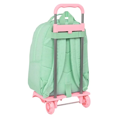 Vista 4 de Mochila Escolar con Ruedas BlackFit8 Moon Verde 32 x 42 x 15 cm