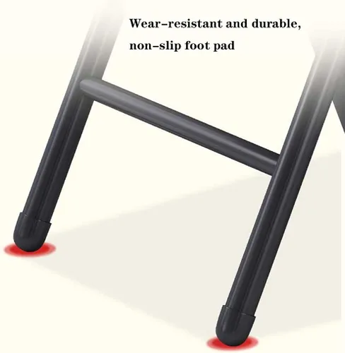 Vista 6 de Folding Chairs Silla de escritorio acolchada de poliuretano para muebles, silla de camping, silla de descanso plegable con marco de metal