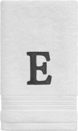 Vista 7 de Avanti Linens - Toalla de dedos, algodón suave y absorbente, decoración de baño bordada (colección de monogramas, inicial G)