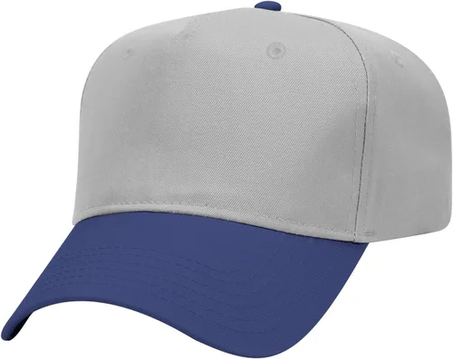 Vista 12 de OTTO Gorra de béisbol de perfil medio con 5 paneles OTTO 31-069 Negro y natural.
