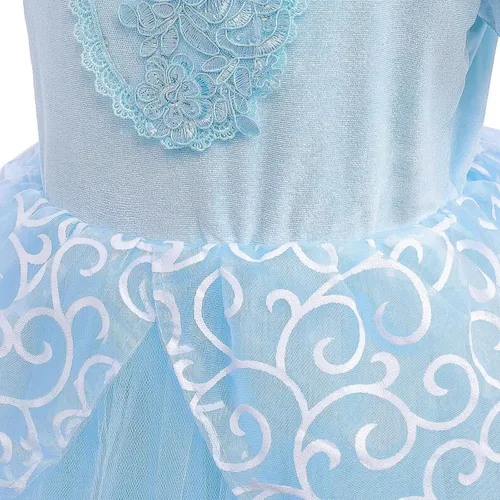 Vista 4 de Kidswant Toddler Baby Girls Luxury Princess Party Halloween Cosplay Costume Dress Up with Accessorries